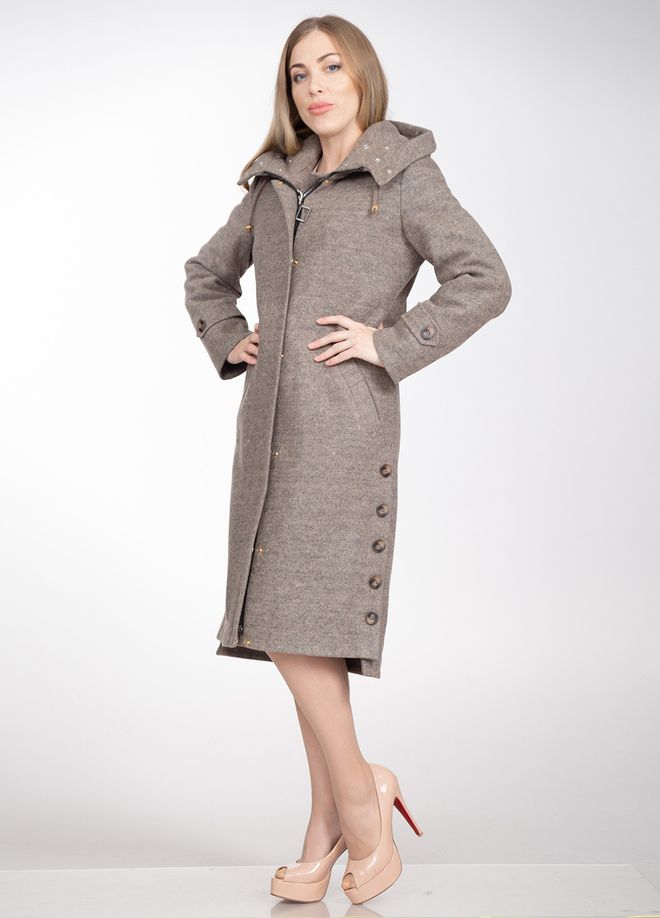 Пальто из шерстяной ткани Виппи (908)-