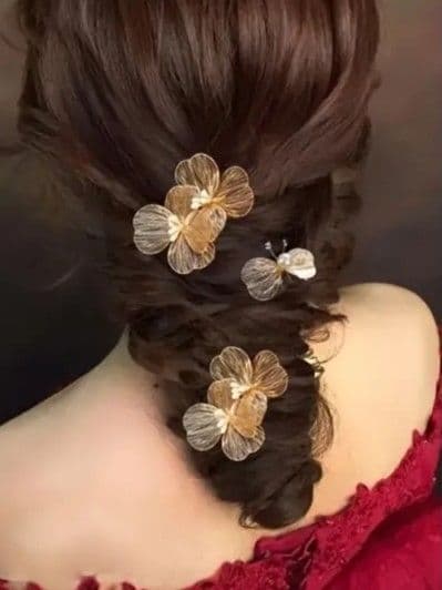 Гребінець квіти (золото) — 1