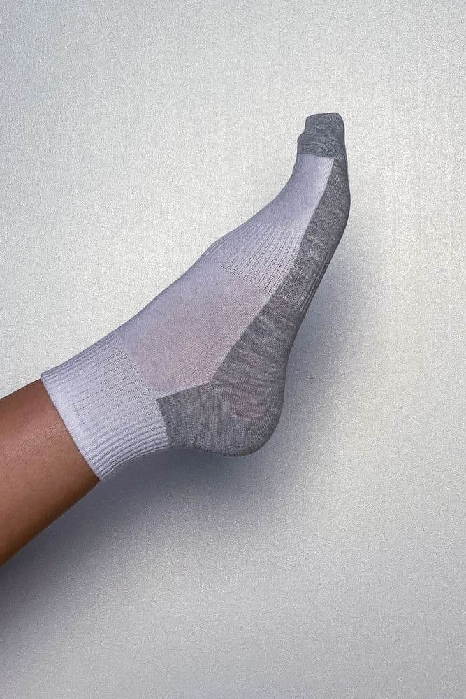 Носки средние коттон 36-41 (белый+серый) — 1