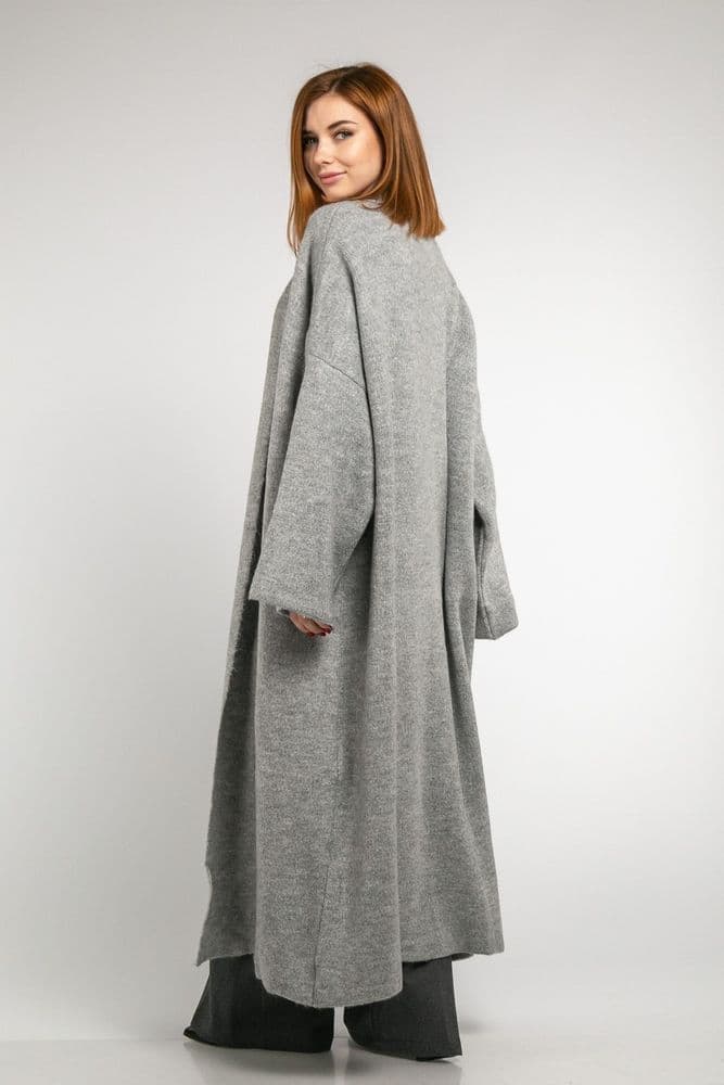 Кардиган макси ONE SIZE (серый) — 1