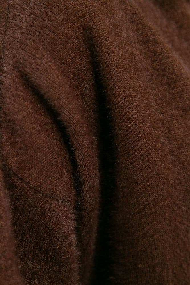 Кардиган максі з манжетами ONE SIZE (коричневий) — 6