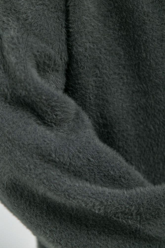 Кардиган макси с манжетами ONE SIZE (серый) — 8