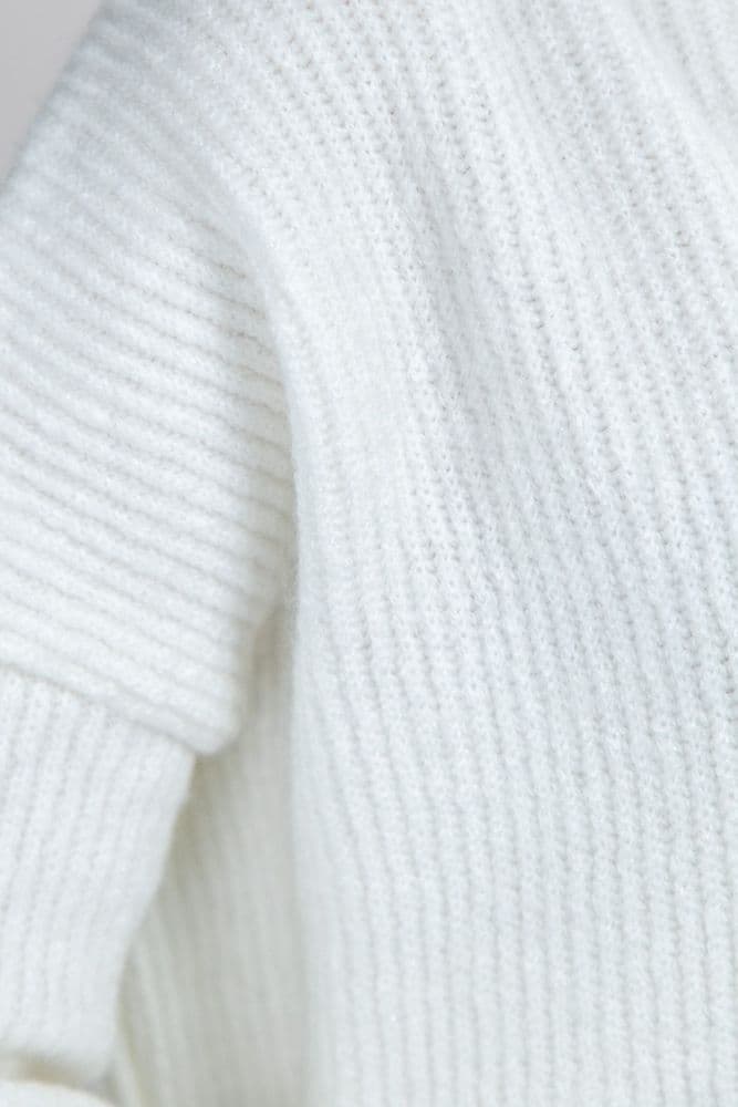 Свитер оверсайз прямой ONE SIZE (молочный) — 5