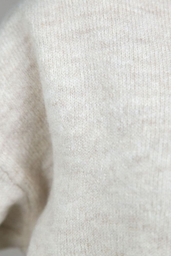 Костюм светр з горлом+спідниця ONE SIZE (беж) — 7