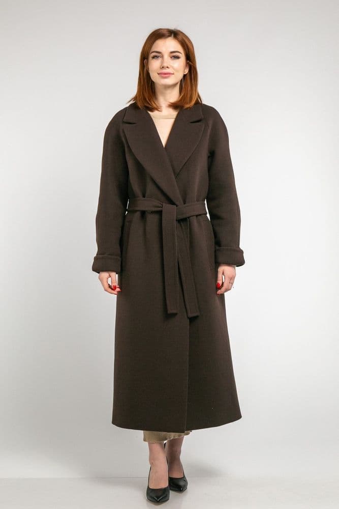 Пальто зимове R65-6099 (коричневий) — 1