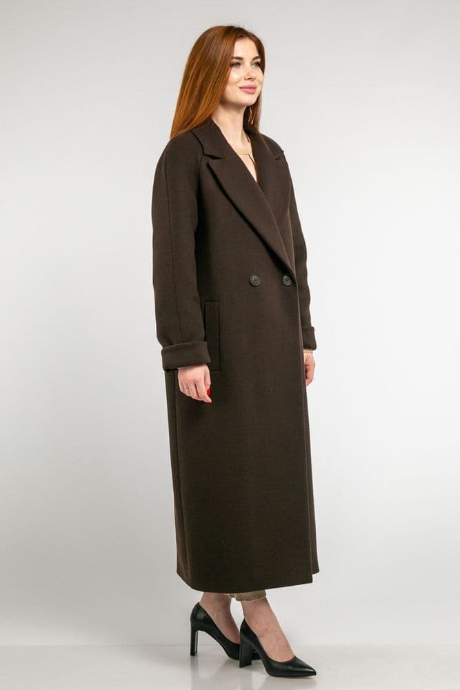 Пальто зимове R65-6099 (коричневий) — 3