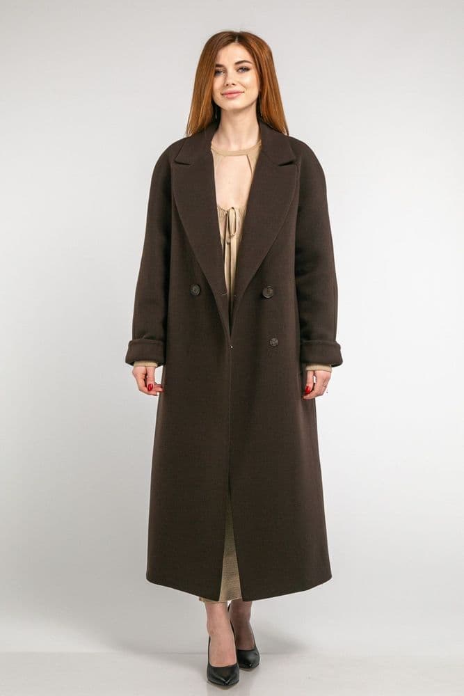 Пальто зимове R65-6099 (коричневий) — 5