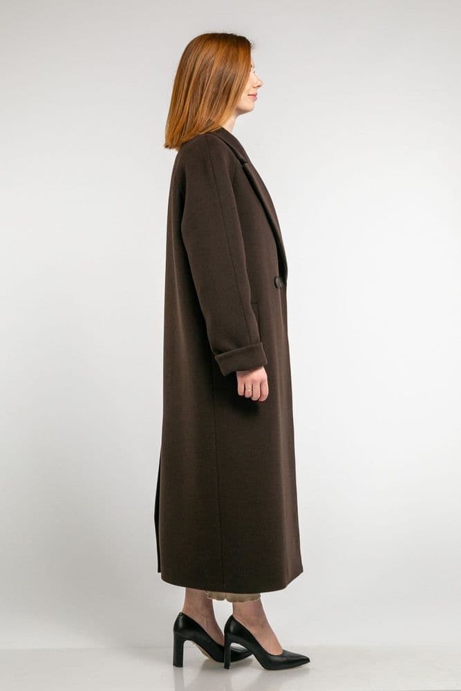 Пальто зимове R65-6099 (коричневий) — 7