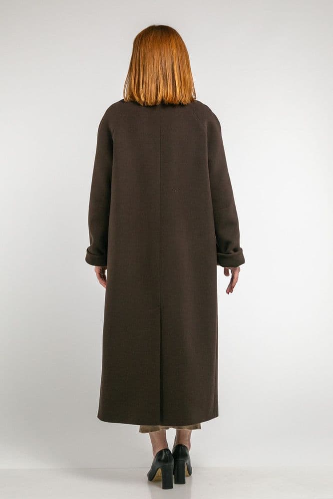 Пальто зимове R65-6099 (коричневий) — 8