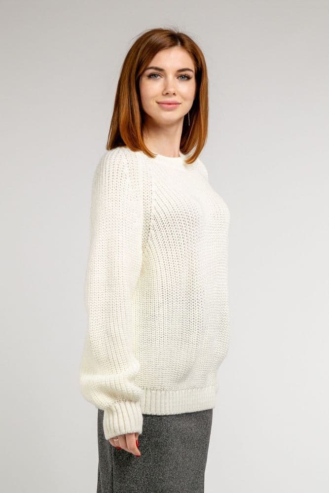 Светр реглан за манжетом (молочний) ONE SIZE — 3