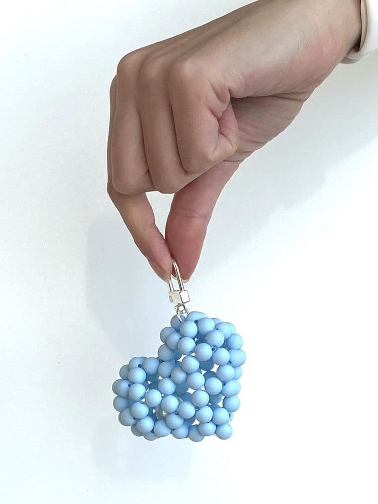 Брелок Сердце 8 (голубой) — 2