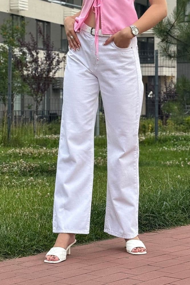 Джинсы 78-5S5 (белый) — 5