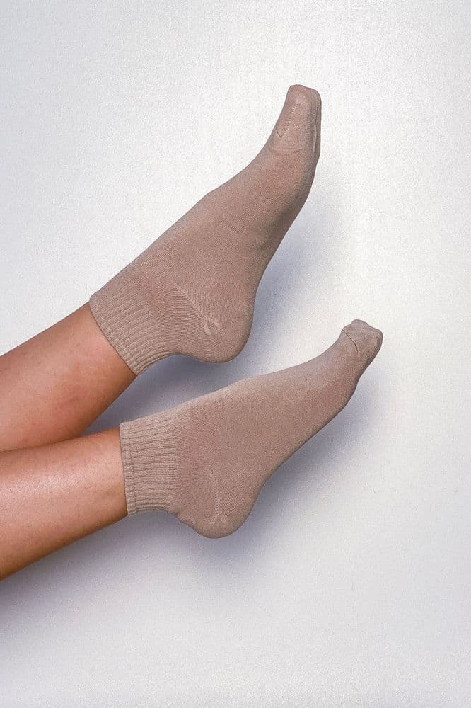 Шкарпетки короткі бамбук 36-41 (беж) — 2