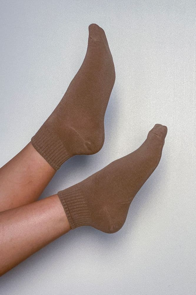 Шкарпетки короткі бамбук 36-41 (беж темний) — 1