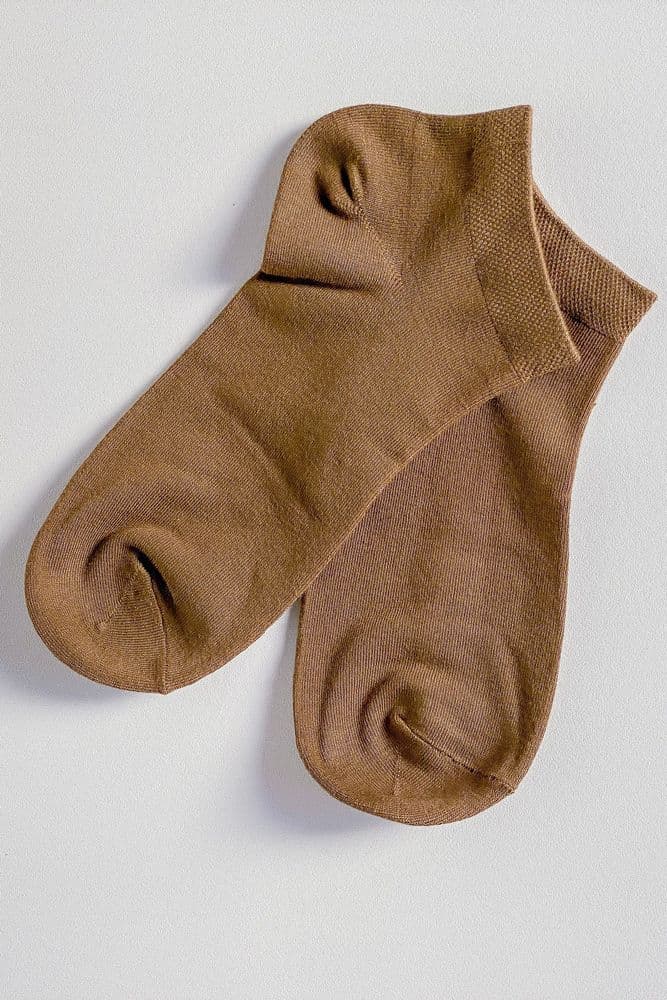 Носки короткие шелк 36-41 (коричневый) — 3