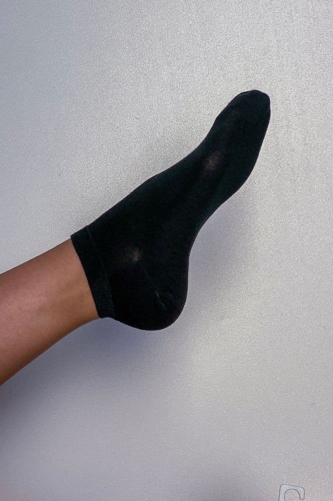 Носки короткие шелк 36-41 (черный) — 1