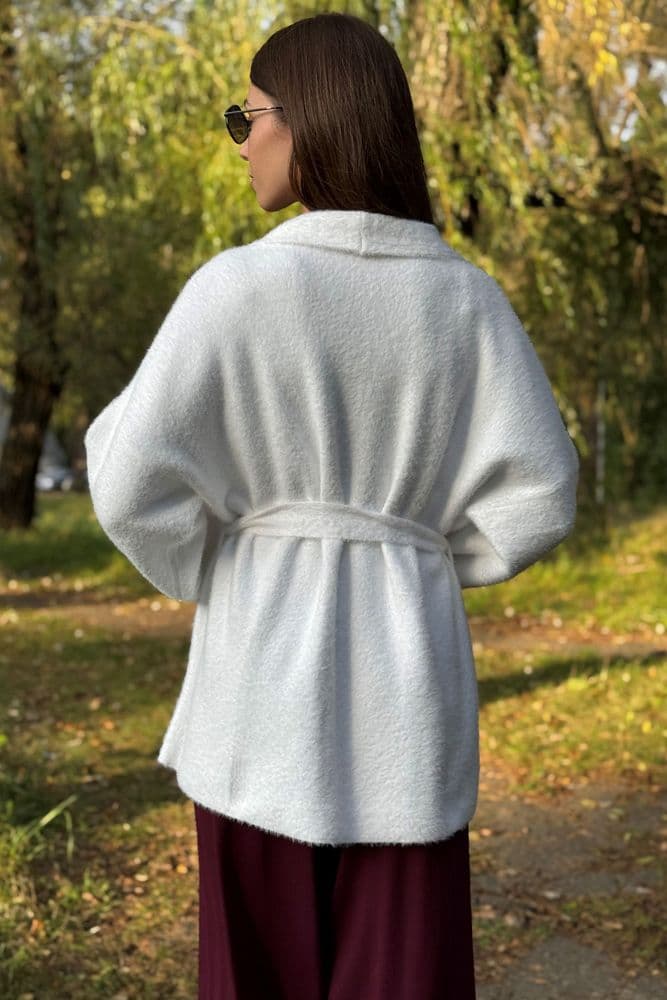 Кардиган короткий з паском ONE SIZE — 5
