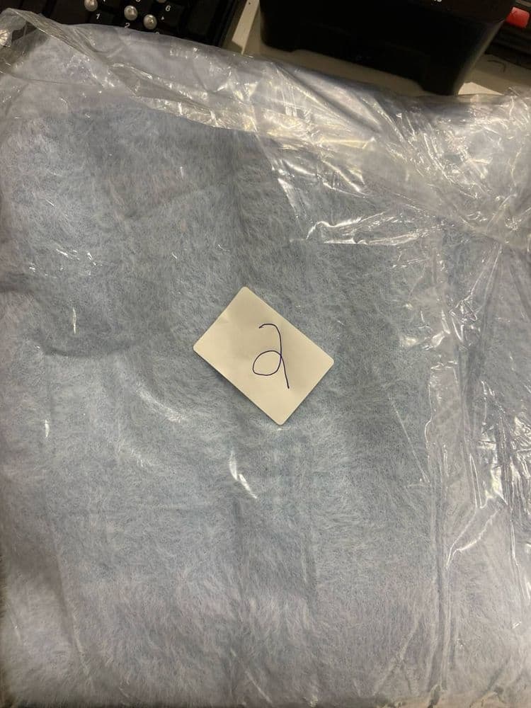 Кардиган короткий с поясом ONE SIZE (голубой) — 7