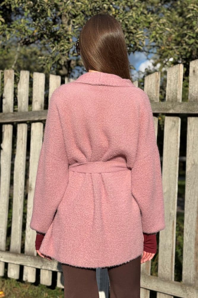 Кардиган короткий з паском ONE SIZE — 4