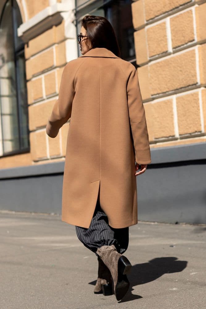 Пальто демісезонне B55 (кемел) — 8