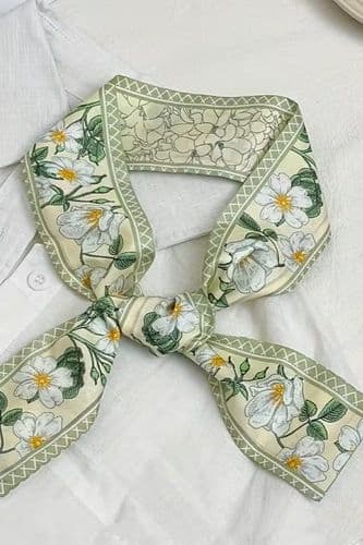 Стрічка квіти шипшина (олива)