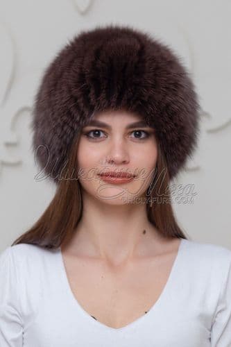 Шапка из меха песца Инга