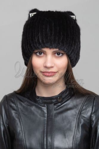Шапка из меха норки Ирэн