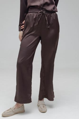 Брюки палаццо шелковые