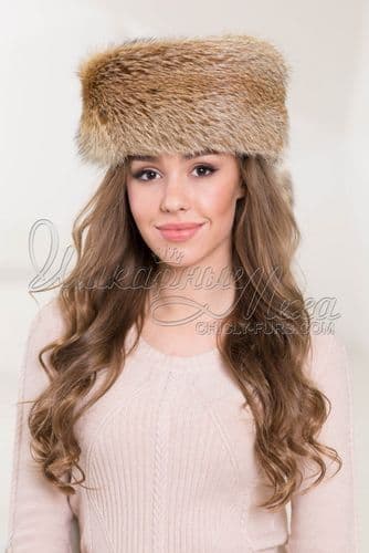 Шапка из меха лисы Амина