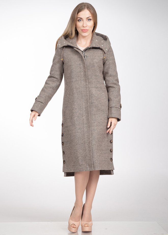 Пальто из шерстяной ткани Виппи (908)-