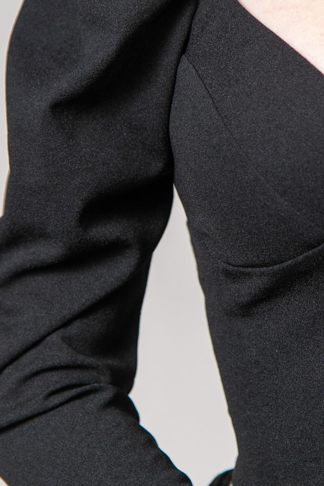 Блуза-корсет з довгим рукавом (чорний)