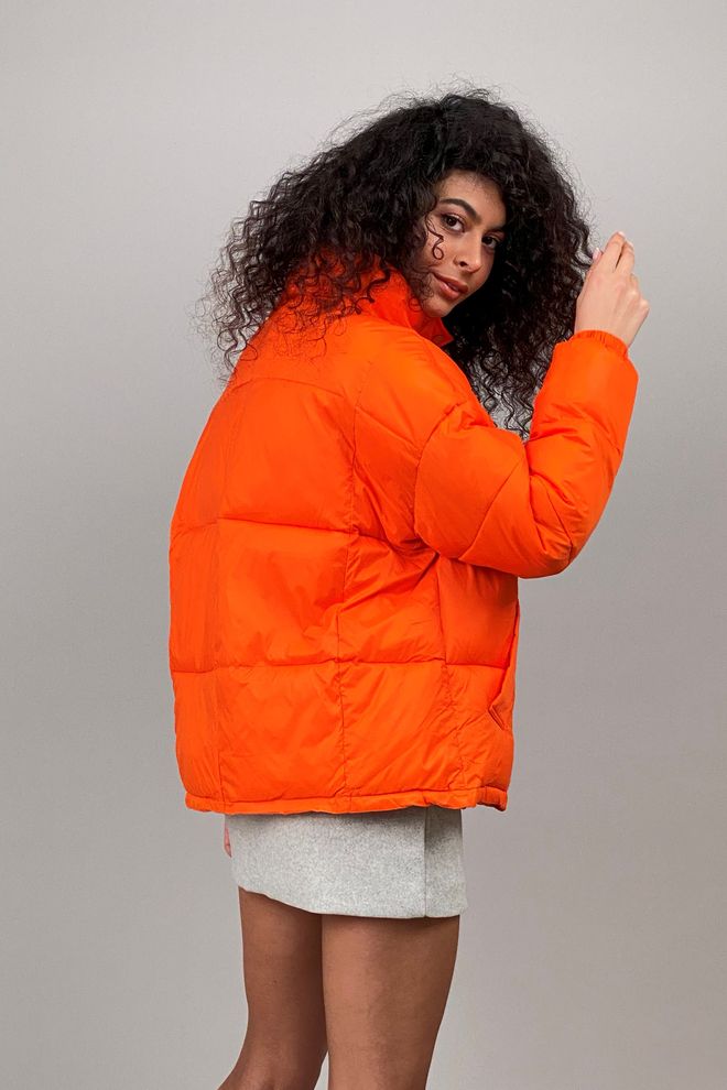 Куртка короткая зимняя 9906 (оранжевый)