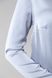 Блуза атласная с круглым вырезом (серый)