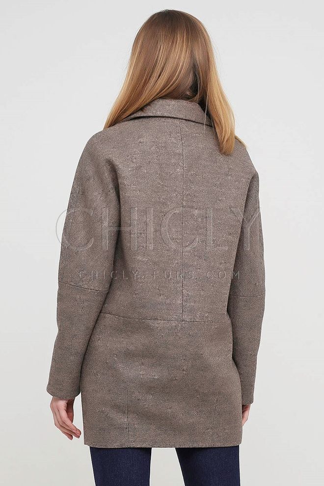 Пальто из шерстяной ткани Линия (809)