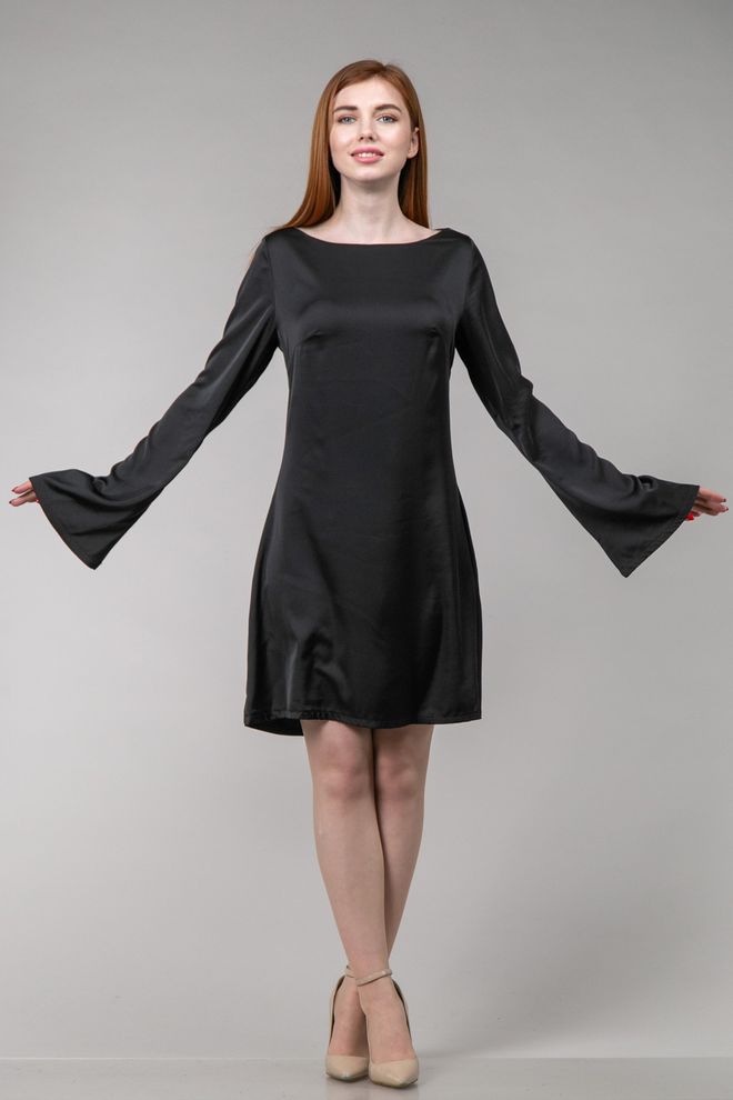 Плаття з відкритою спиною (чорний)